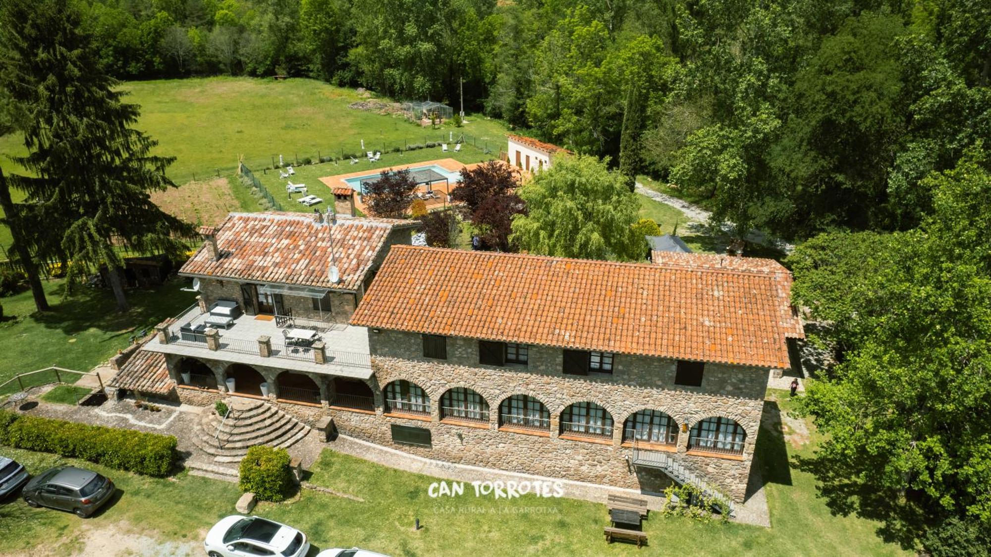 Can Torrotes Pension La Vall de Bianya Buitenkant foto